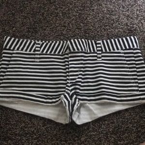 Black and white Hurley short shorts